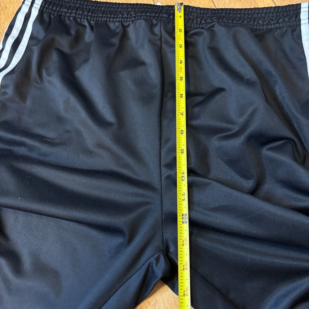 Adidas Vintage Y2K Tearaway Snap Pants Mens L Black White Stripe MiUSA - Picture 9 of 10